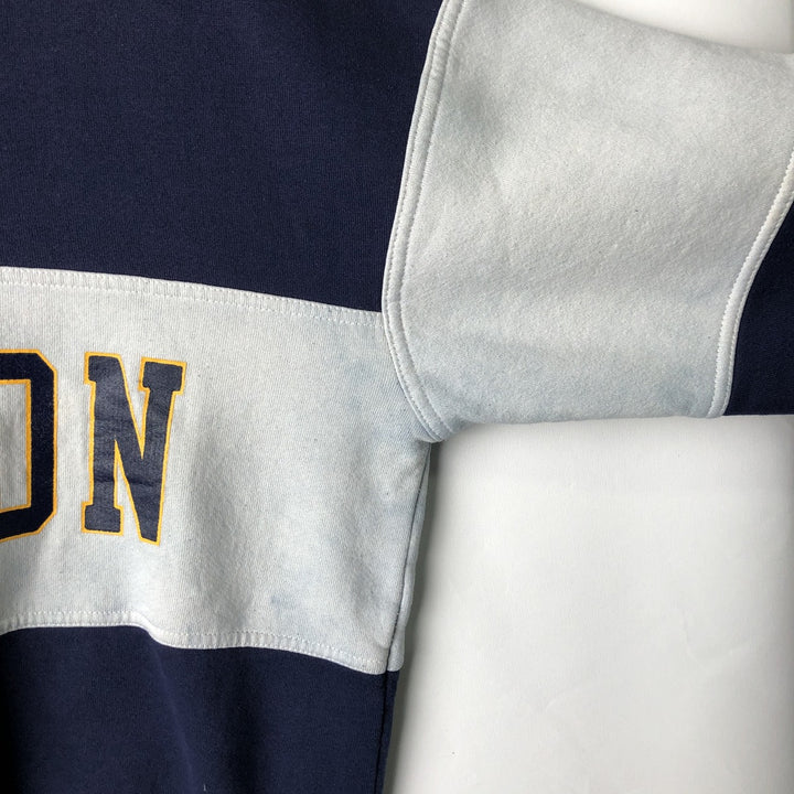 90'S Russell College Sweatshirt, Made in USA, Men's L, Vintage cotton navy blue type Vintage Second Hand