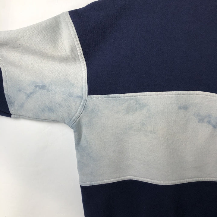 90'S Russell College Sweatshirt, Made in USA, Men's L, Vintage cotton navy blue type Vintage Second Hand