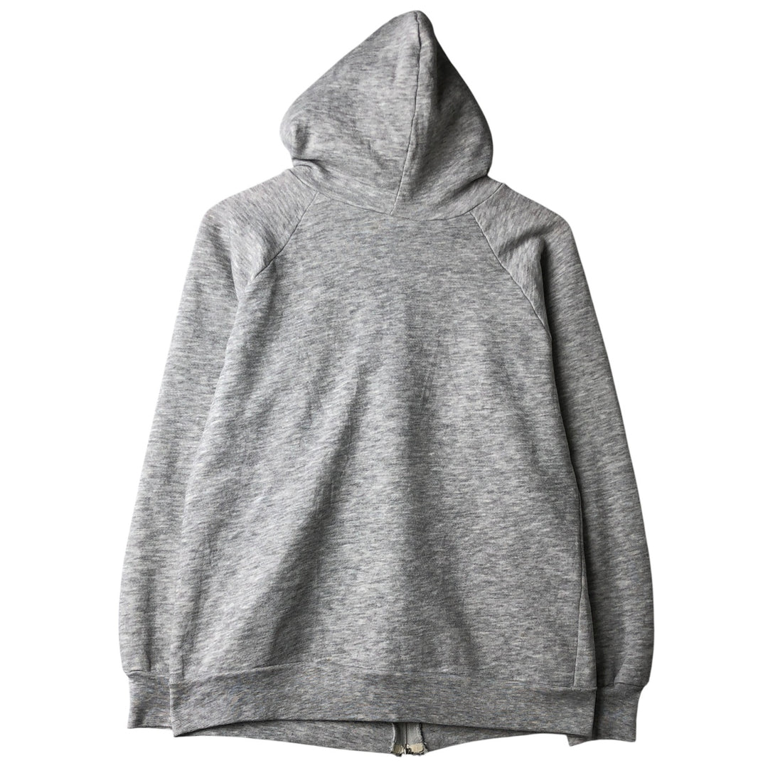 90'S Vintage Men's Full-Zip Hoodie (Size L) cotton pale white type Vintage Second Hand