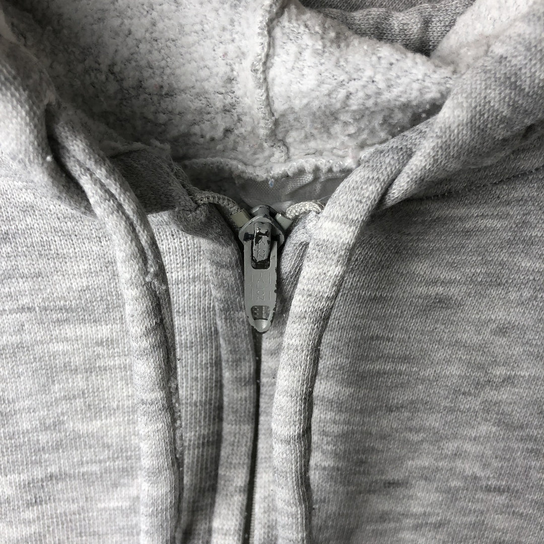 90'S Vintage Men's Full-Zip Hoodie (Size L) cotton pale white type Vintage Second Hand