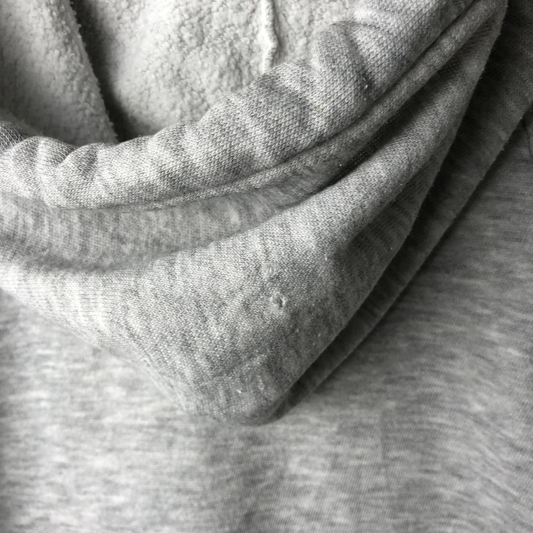 90'S Vintage Men's Full-Zip Hoodie (Size L) cotton pale white type Vintage Second Hand