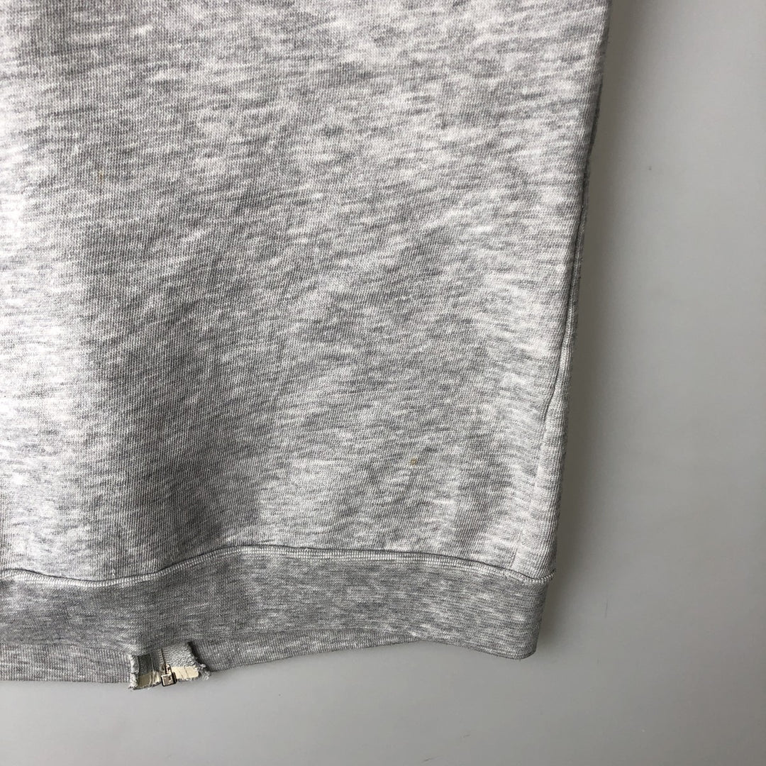 90'S Vintage Men's Full-Zip Hoodie (Size L) cotton pale white type Vintage Second Hand