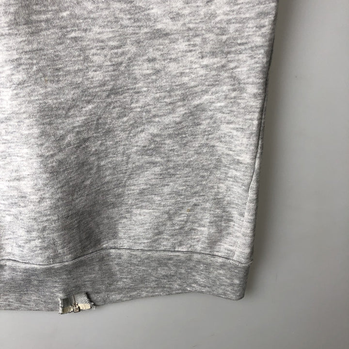90'S Vintage Men's Full-Zip Hoodie (Size L) cotton pale white type Vintage Second Hand