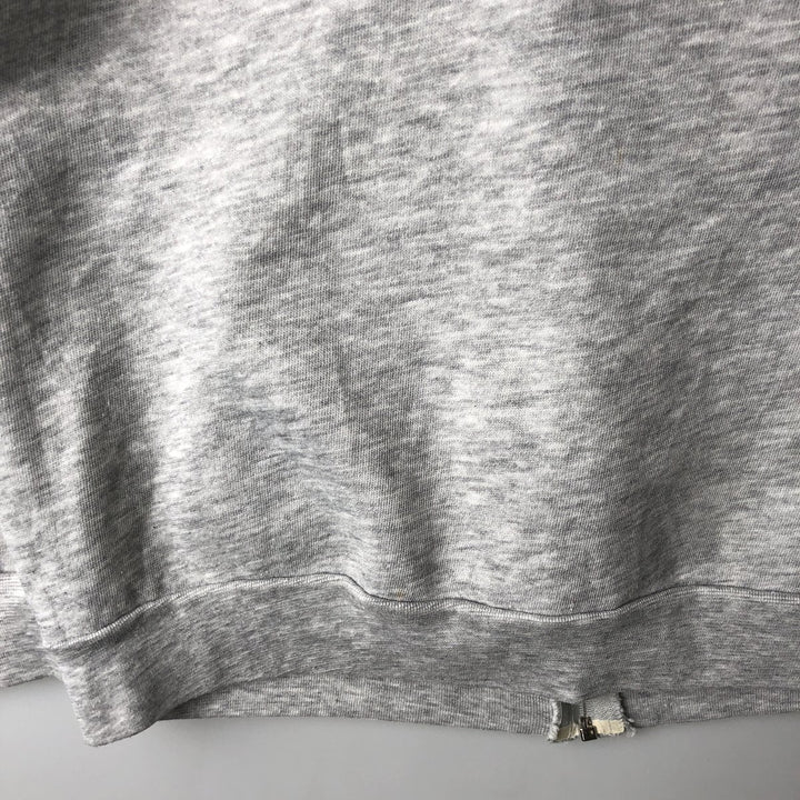 90'S Vintage Men's Full-Zip Hoodie (Size L) cotton pale white type Vintage Second Hand