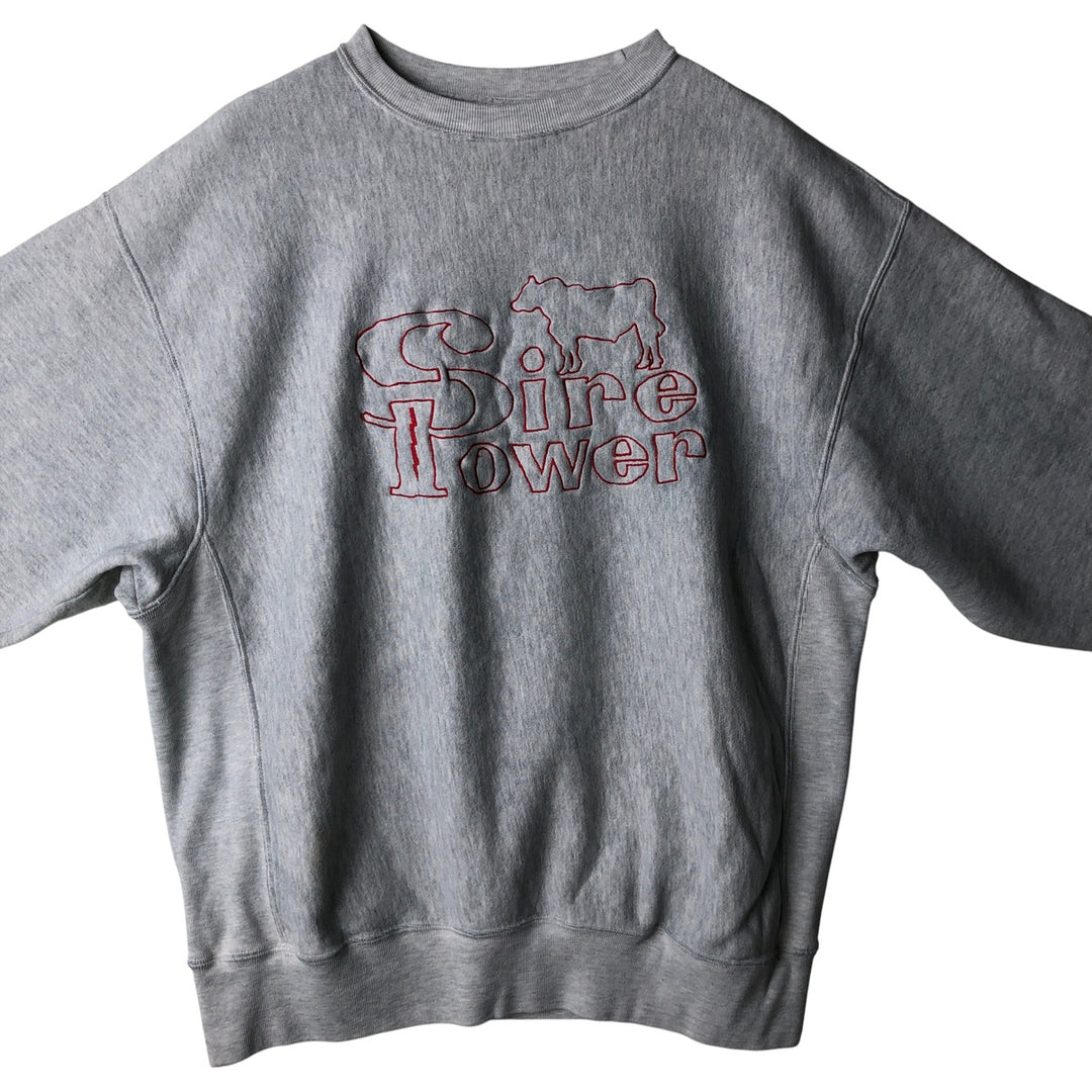 Vintage 90'S K-Products Super Heavy Weight Sweatshirt, Made in USA, Men's XL cotton gray type Vintage Second Hand