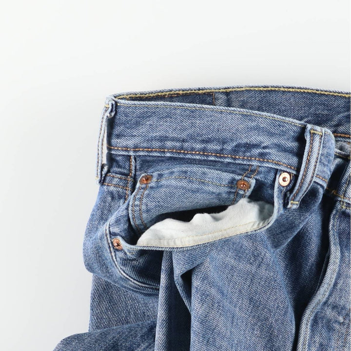 Levi's 501 straight denim pants for men, size W35 unclear blue type Vintage Second Hand