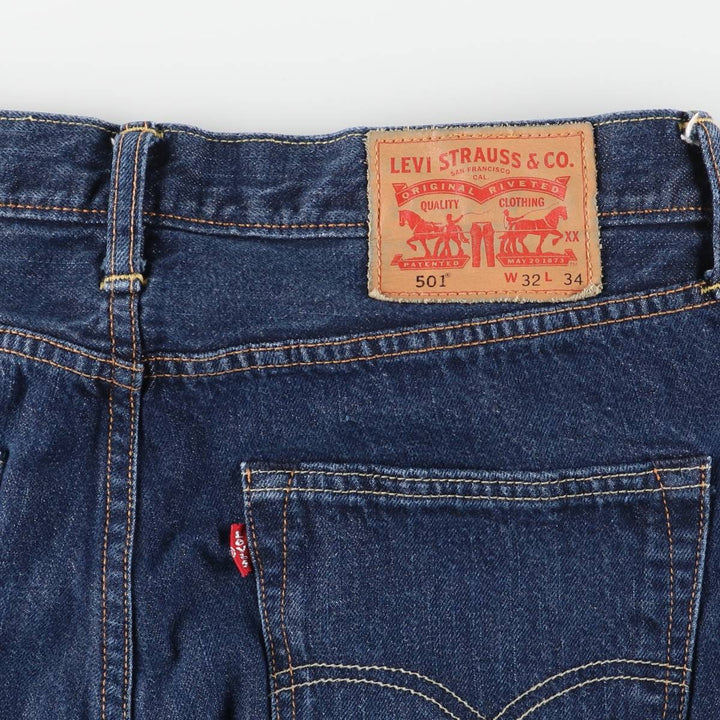 Levi's 501 Euro Model Straight Denim Pants Men's W33 cotton blue type Vintage Second Hand