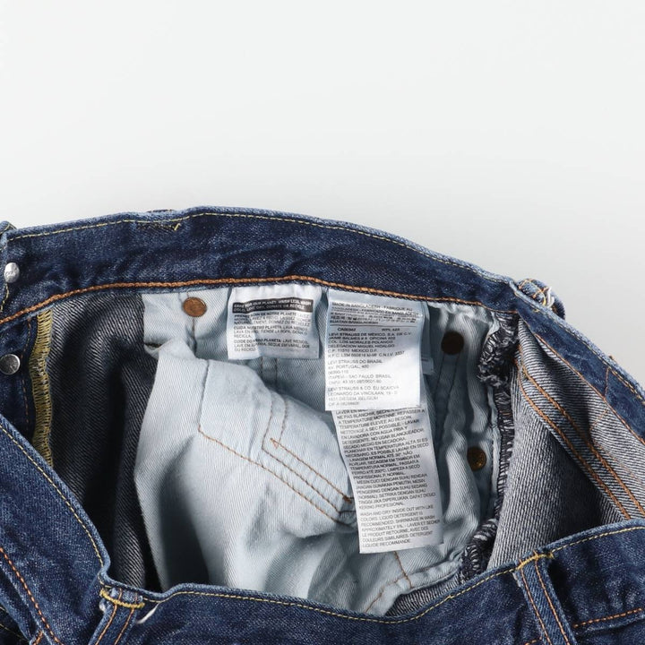 Levi's 501 Euro Model Straight Denim Pants Men's W33 cotton blue type Vintage Second Hand
