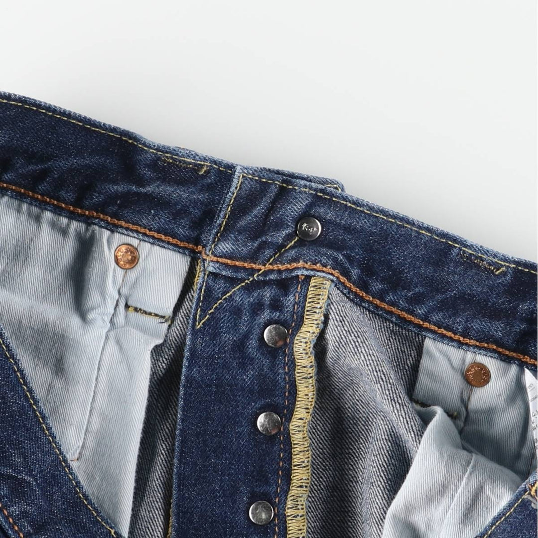 Levi's 501 Euro Model Straight Denim Pants Men's W33 cotton blue type Vintage Second Hand