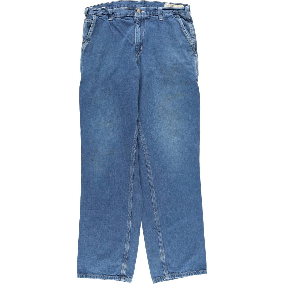 Carhartt Dungaree Fit Denim Painter Pants, Men's, W34 equivalent cotton blue type Vintage Second Hand