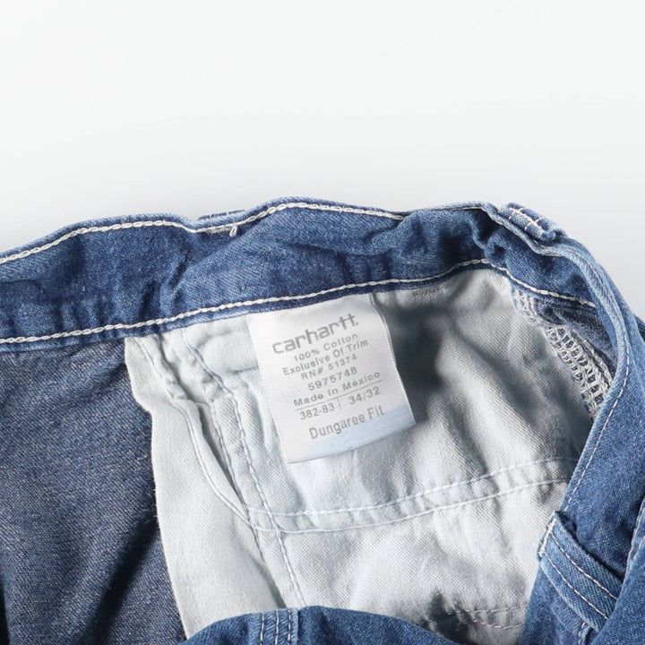 Carhartt Dungaree Fit Denim Painter Pants, Men's, W34 equivalent cotton blue type Vintage Second Hand