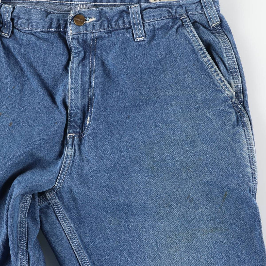 Carhartt Dungaree Fit Denim Painter Pants, Men's, W34 equivalent cotton blue type Vintage Second Hand
