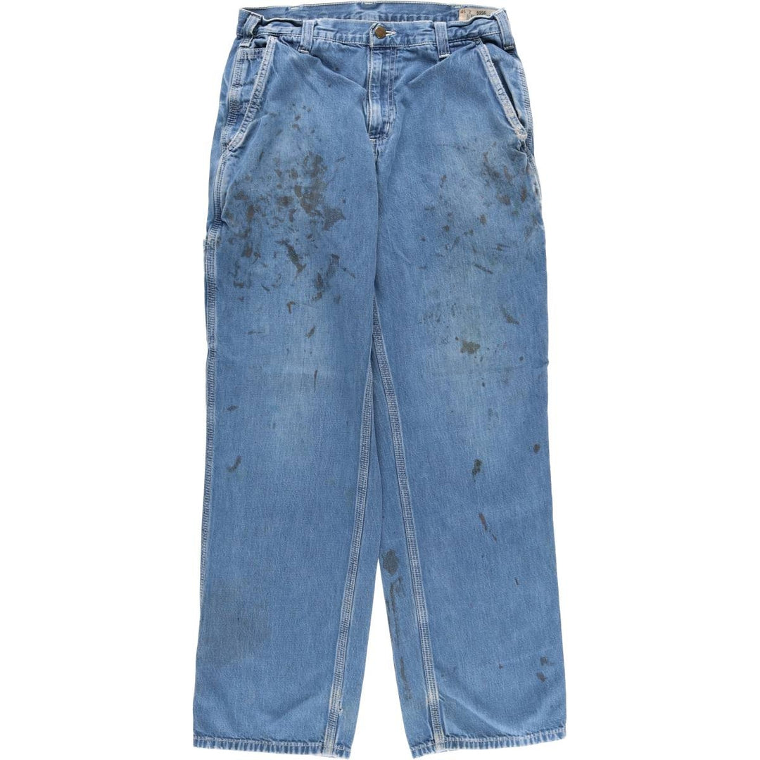 Carhartt Dungaree Fit Denim Painter Pants, Men's, W31 equivalent cotton blue type Vintage Second Hand