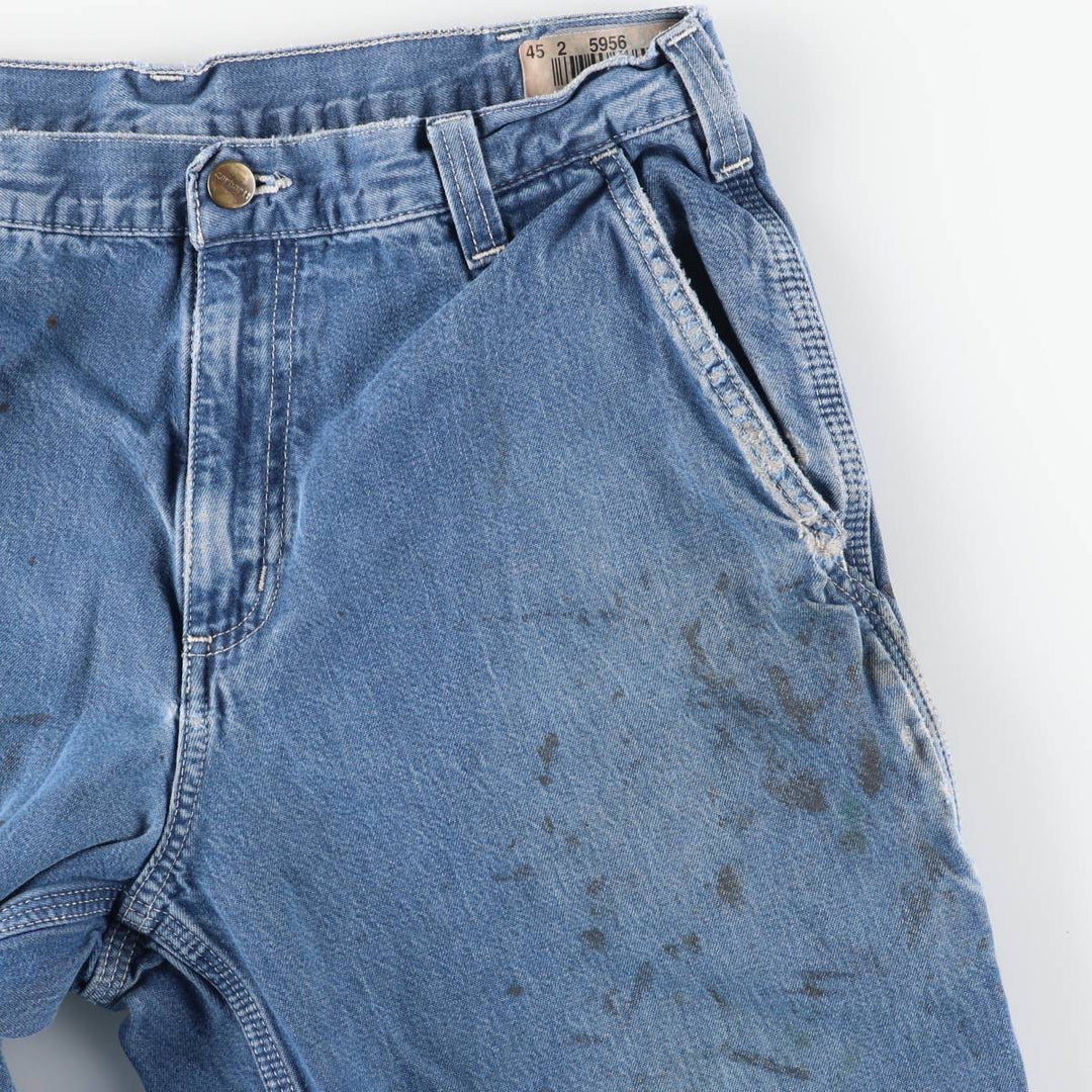 Carhartt Dungaree Fit Denim Painter Pants, Men's, W31 equivalent cotton blue type Vintage Second Hand