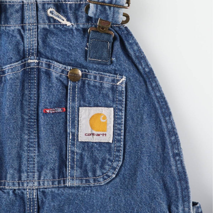Carhartt Men's Denim Overalls (Size W32) cotton blue type Vintage Second Hand