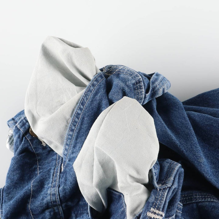 Carhartt Men's Denim Overalls (Size W32) cotton blue type Vintage Second Hand