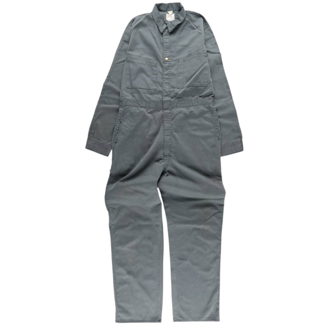 Vintage 1970'S Lee Union Alls long-sleeved jumpsuit, made in the USA, size L, men's unclear green type Vintage Second Hand