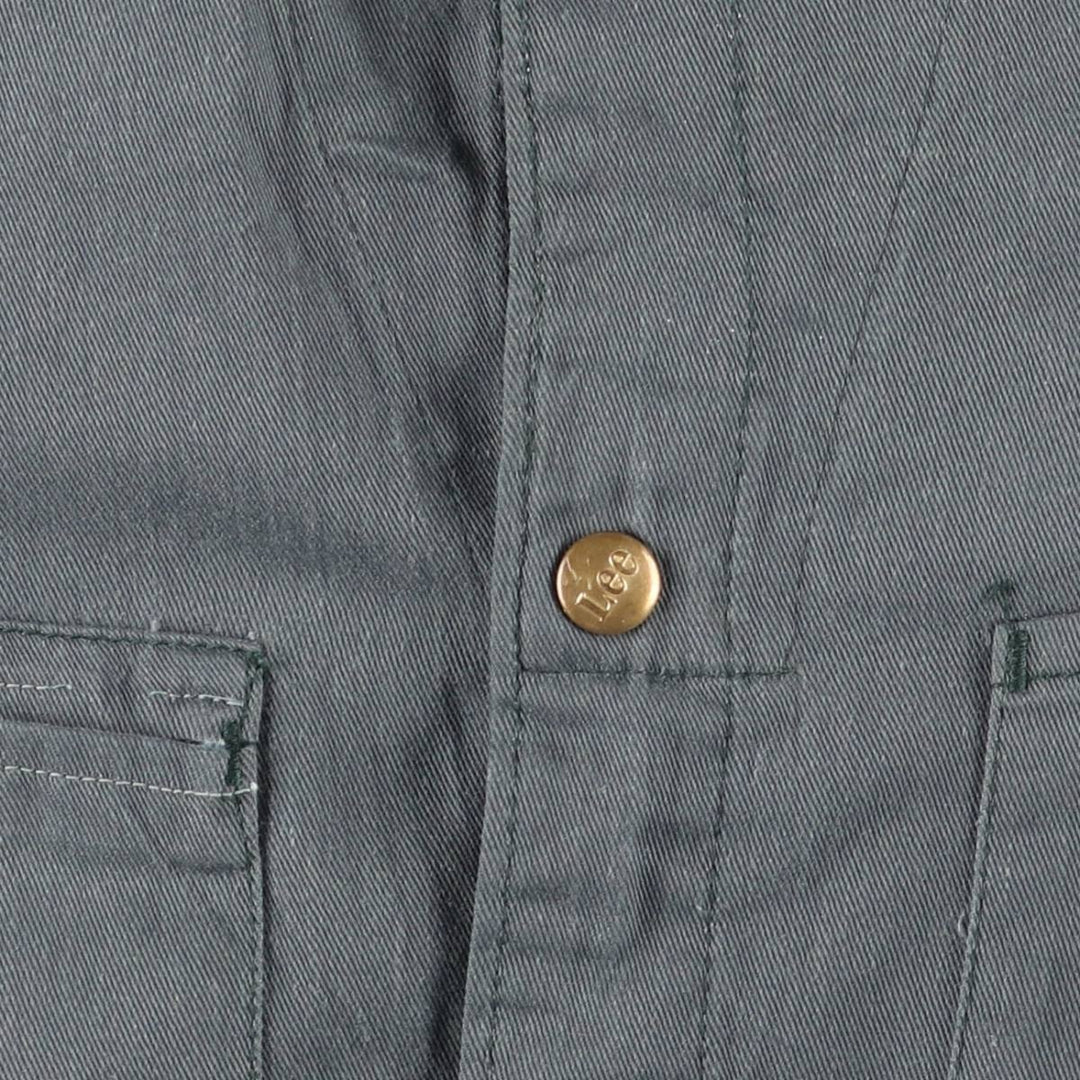 Vintage 1970'S Lee Union Alls long-sleeved jumpsuit, made in the USA, size L, men's unclear green type Vintage Second Hand