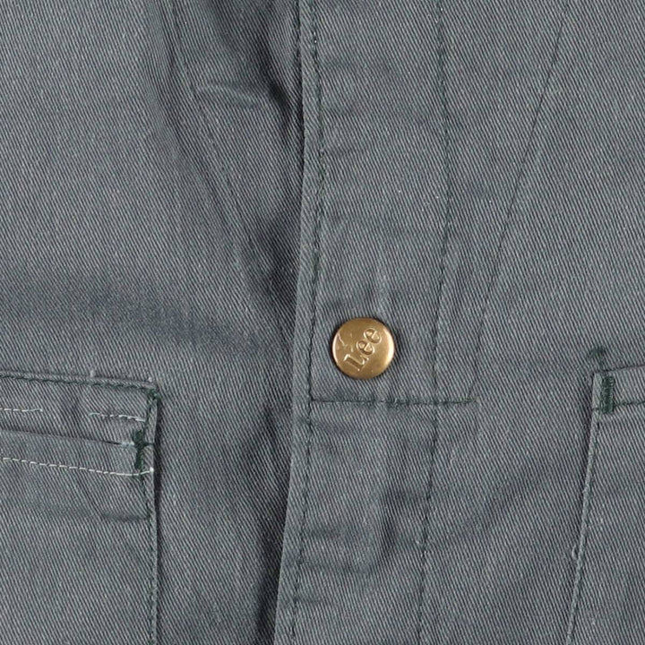 Vintage 1970'S Lee Union Alls long-sleeved jumpsuit, made in the USA, size L, men's unclear green type Vintage Second Hand
