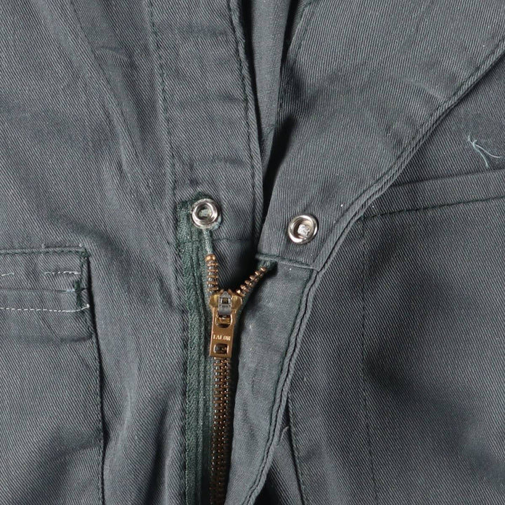 Vintage 1970'S Lee Union Alls long-sleeved jumpsuit, made in the USA, size L, men's unclear green type Vintage Second Hand