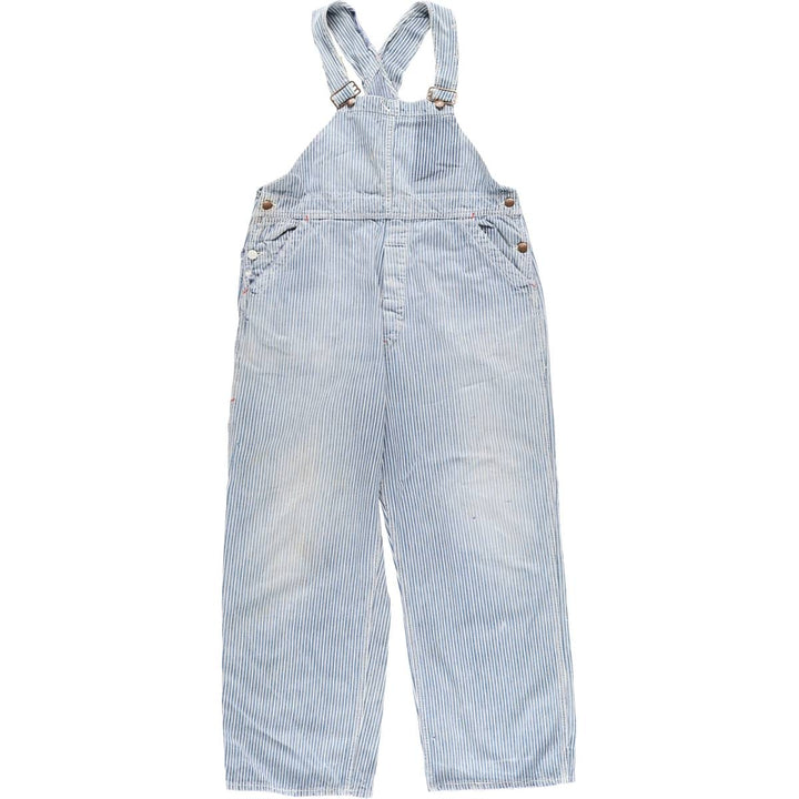 Vintage Penney's Big Mac Hickory Stripe Overalls, Men's Size 37 (Size 37) unclear white type Vintage Second Hand