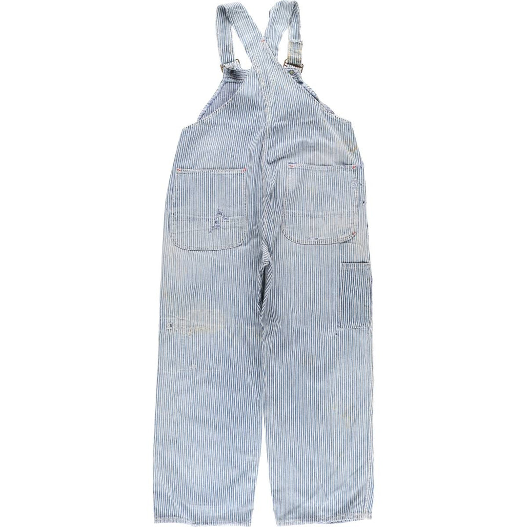 Vintage Penney's Big Mac Hickory Stripe Overalls, Men's Size 37 (Size 37) unclear white type Vintage Second Hand