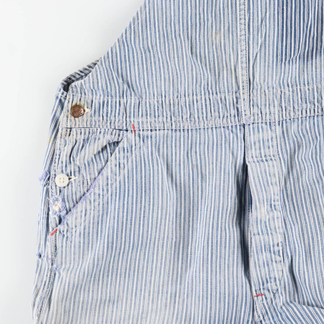 Vintage Penney's Big Mac Hickory Stripe Overalls, Men's Size 37 (Size 37) unclear white type Vintage Second Hand