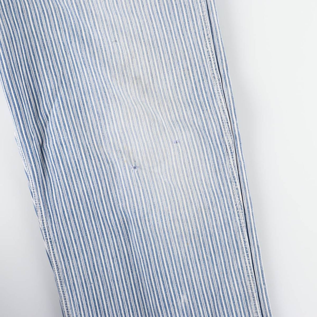 Vintage Penney's Big Mac Hickory Stripe Overalls, Men's Size 37 (Size 37) unclear white type Vintage Second Hand