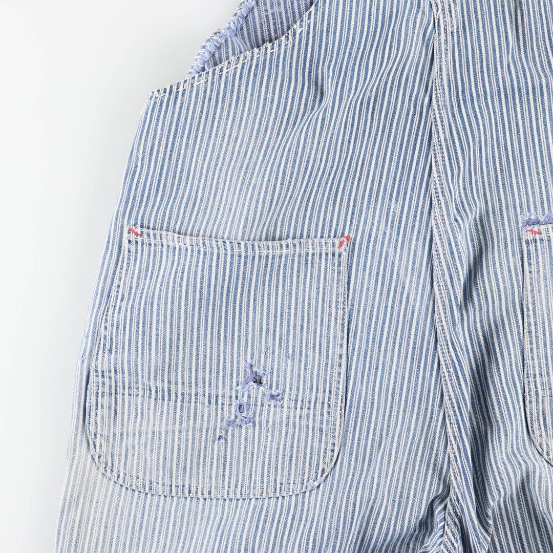 Vintage Penney's Big Mac Hickory Stripe Overalls, Men's Size 37 (Size 37) unclear white type Vintage Second Hand