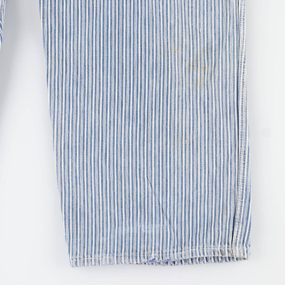 Vintage Penney's Big Mac Hickory Stripe Overalls, Men's Size 37 (Size 37) unclear white type Vintage Second Hand