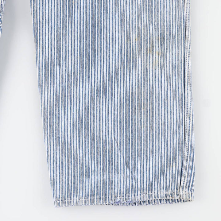 Vintage Penney's Big Mac Hickory Stripe Overalls, Men's Size 37 (Size 37) unclear white type Vintage Second Hand