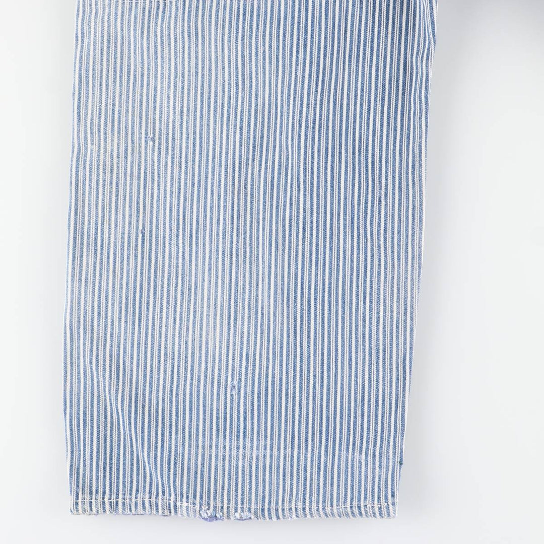 Vintage Penney's Big Mac Hickory Stripe Overalls, Men's Size 37 (Size 37) unclear white type Vintage Second Hand