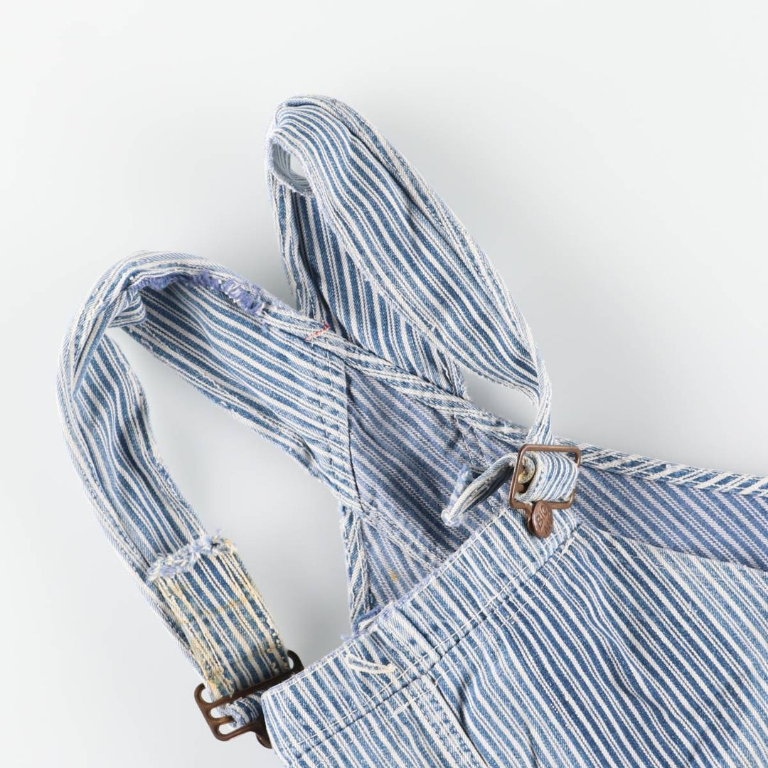 Vintage Penney's Big Mac Hickory Stripe Overalls, Men's Size 37 (Size 37) unclear white type Vintage Second Hand