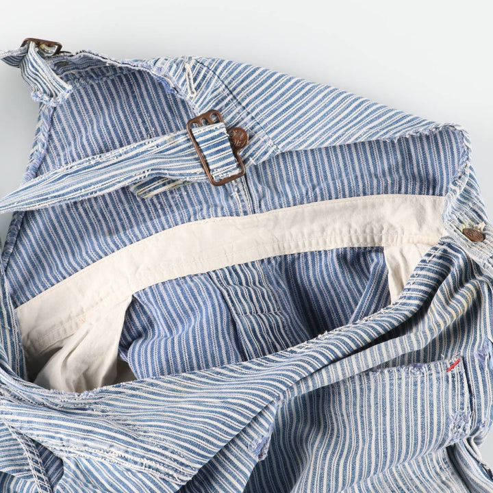 Vintage Penney's Big Mac Hickory Stripe Overalls, Men's Size 37 (Size 37) unclear white type Vintage Second Hand