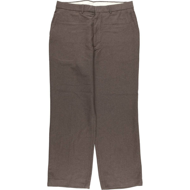 1990'S Haggar wide-leg slacks, men's size W36 unclear brown type Vintage Second Hand