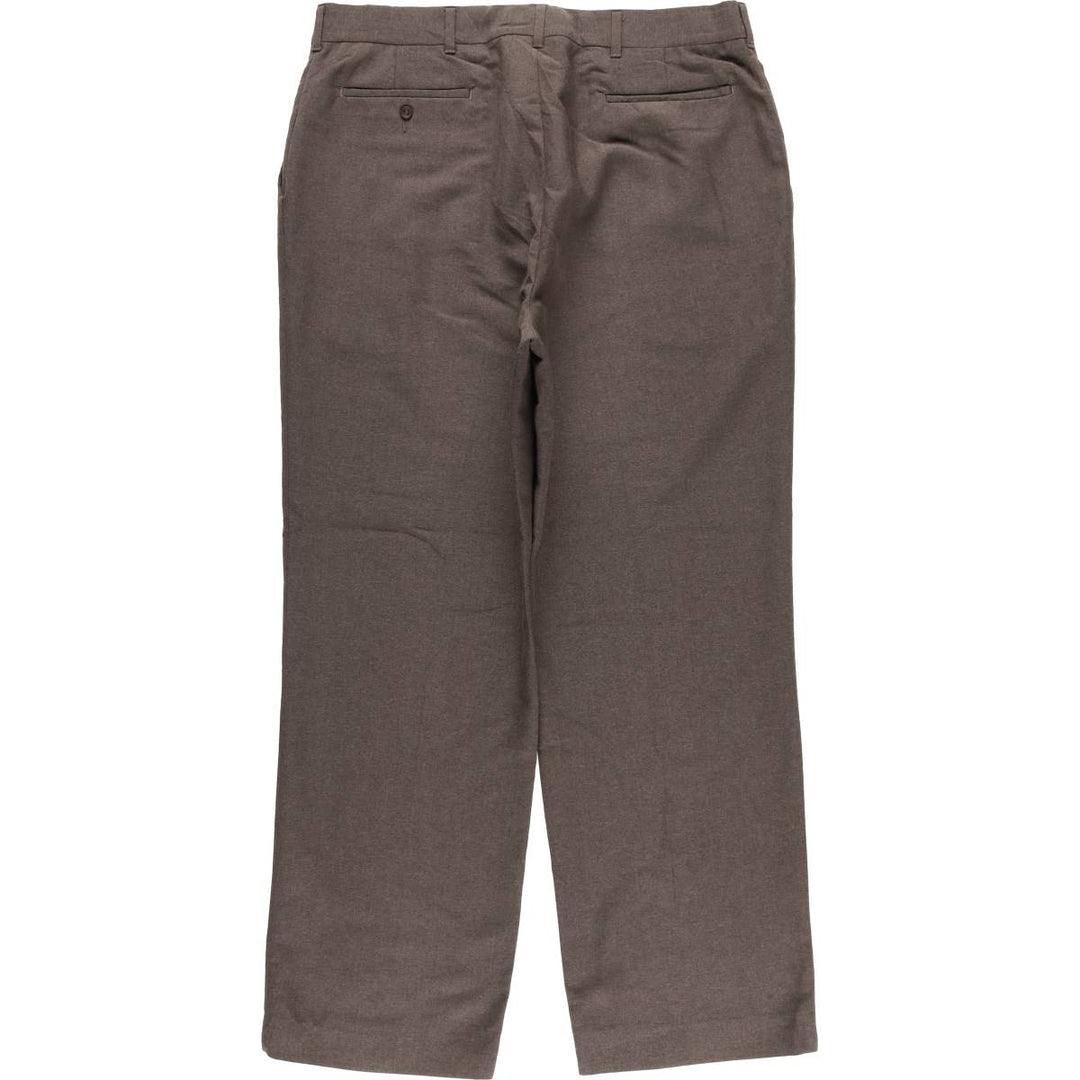 1990'S Haggar wide-leg slacks, men's size W36 unclear brown type Vintage Second Hand
