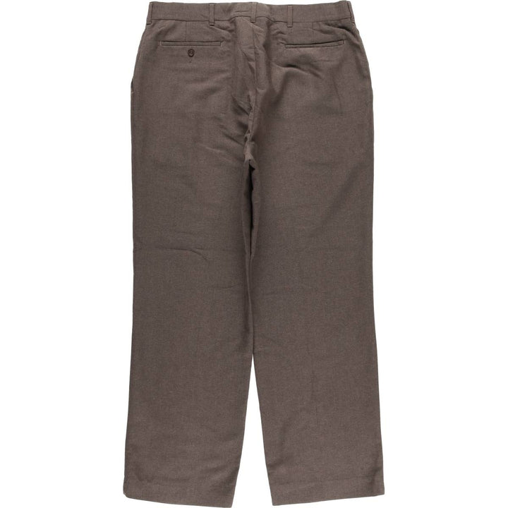 1990'S Haggar wide-leg slacks, men's size W36 unclear brown type Vintage Second Hand