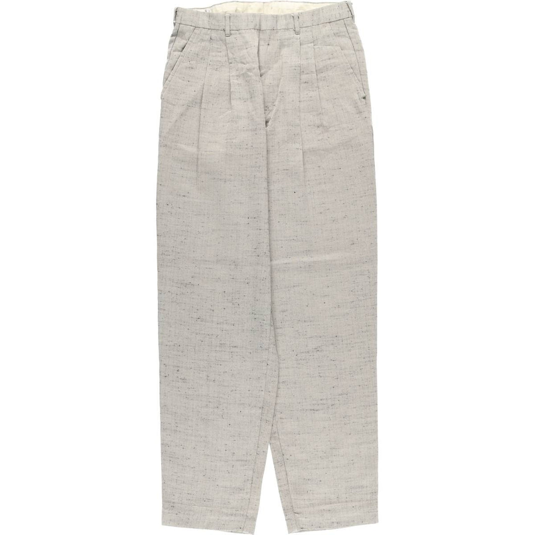 90'S CITY STREETS Two-pleat Wide Leg Pants, Men's Size W30 unclear gray type Vintage Second Hand
