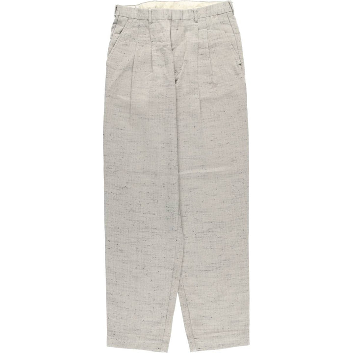90'S CITY STREETS Two-pleat Wide Leg Pants, Men's Size W30 unclear gray type Vintage Second Hand