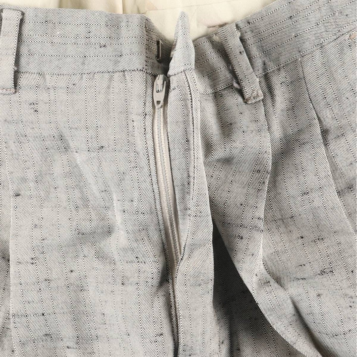 90'S CITY STREETS Two-pleat Wide Leg Pants, Men's Size W30 unclear gray type Vintage Second Hand
