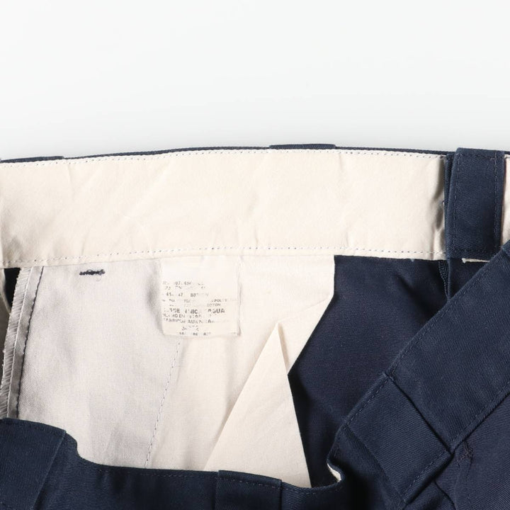 Dickies Work Pants Men's W34 unclear navy blue type Vintage Second Hand