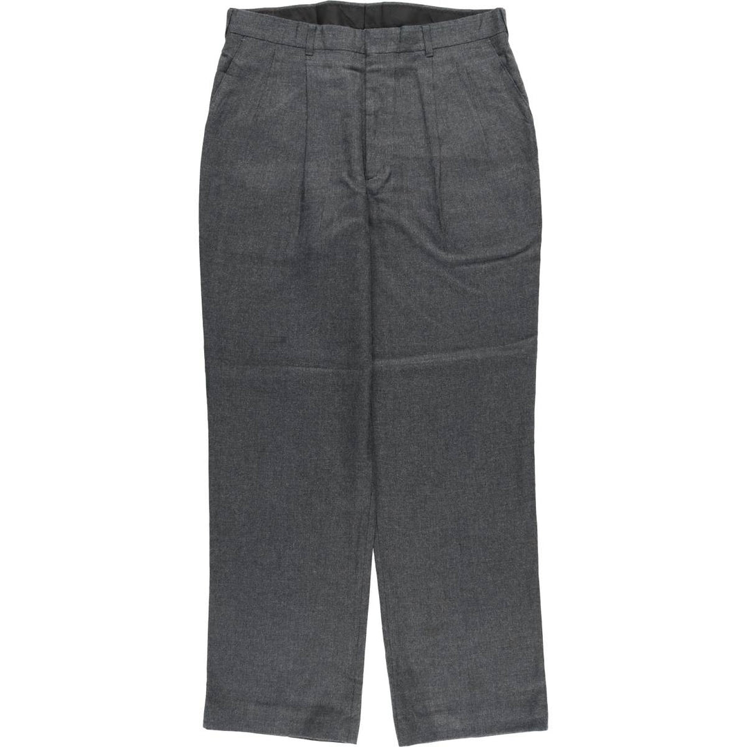 Haggar 2-pleat slacks pants made in the USA, men's size w34 unclear gray type Vintage Second Hand