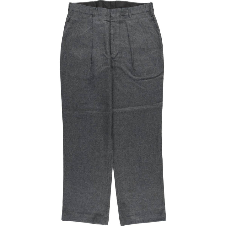 Haggar 2-pleat slacks pants made in the USA, men's size w34 unclear gray type Vintage Second Hand