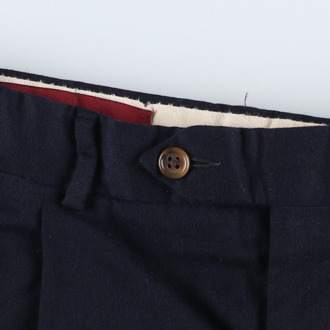 90'S CORBIN Two-pleat Slacks, Made in USA, Men's, Size W32 unclear black type Vintage Second Hand