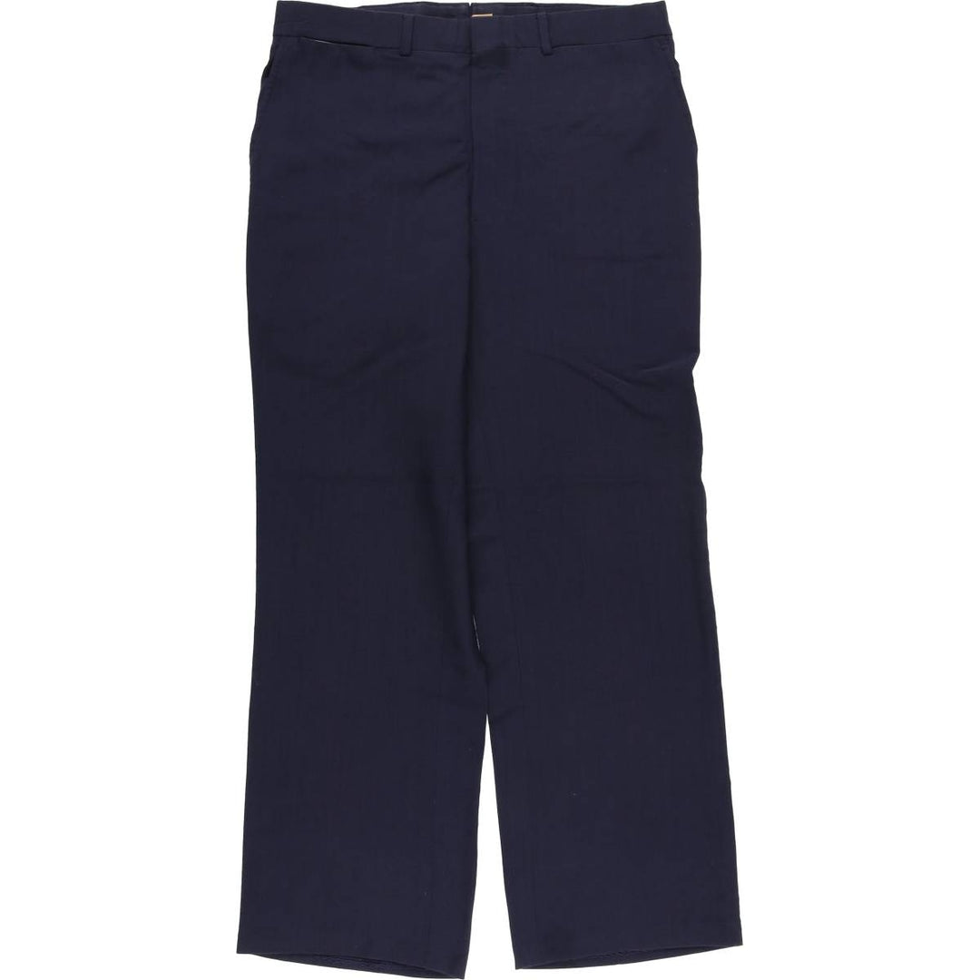 Vintage 80s-90'S Lands' End Men's Slacks, Made in USA, Size W33 unclear navy blue type Vintage Second Hand