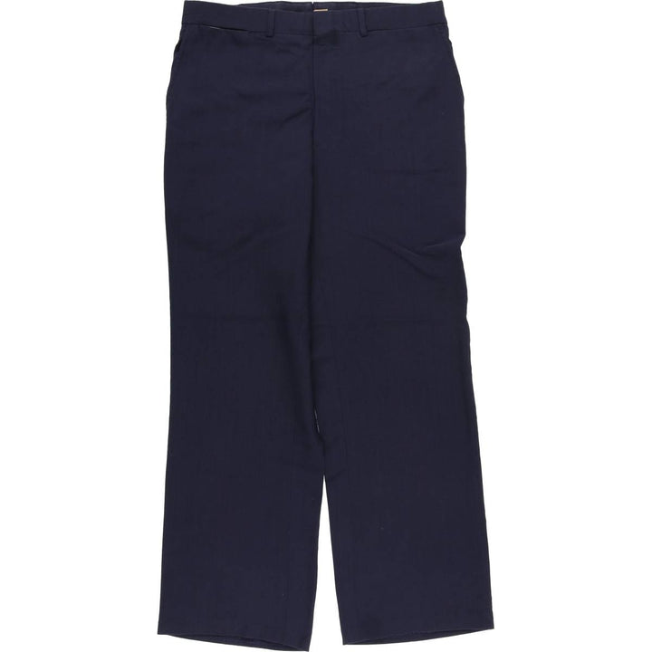 Vintage 80s-90'S Lands' End Men's Slacks, Made in USA, Size W33 unclear navy blue type Vintage Second Hand