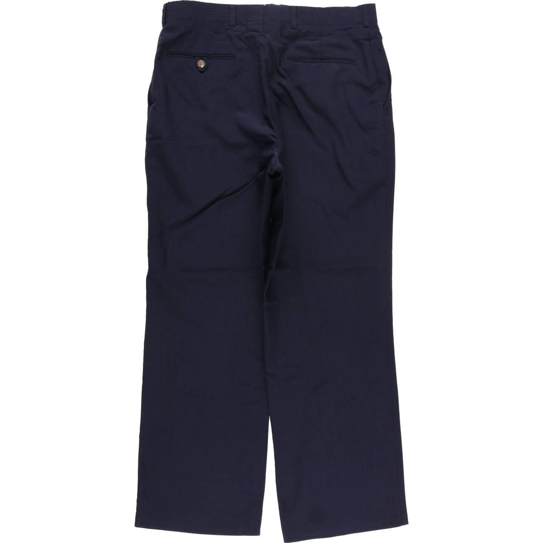Vintage 80s-90'S Lands' End Men's Slacks, Made in USA, Size W33 unclear navy blue type Vintage Second Hand