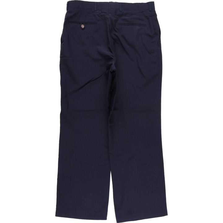 Vintage 80s-90'S Lands' End Men's Slacks, Made in USA, Size W33 unclear navy blue type Vintage Second Hand