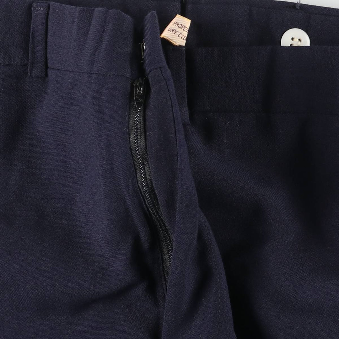 Vintage 80s-90'S Lands' End Men's Slacks, Made in USA, Size W33 unclear navy blue type Vintage Second Hand