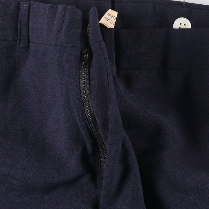 Vintage 80s-90'S Lands' End Men's Slacks, Made in USA, Size W33 unclear navy blue type Vintage Second Hand
